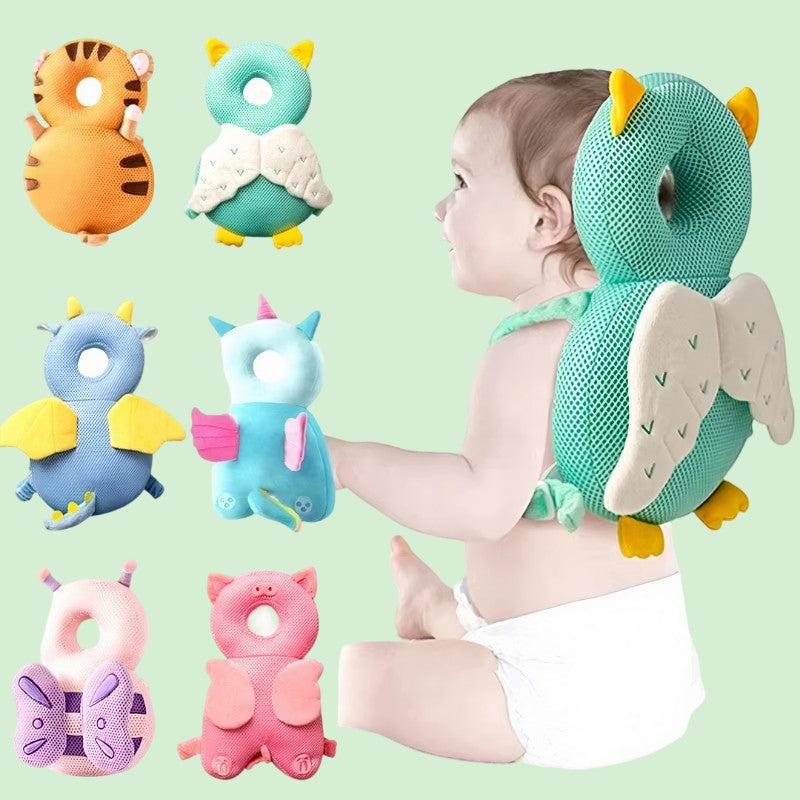 Soft baby head protector cushion to prevent injuries from falls